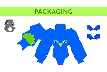 çocuklar için hazır hayvan model maketi şablonu, paper craft model animals
